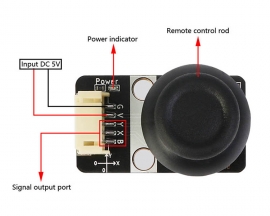 DC 5V 2-Axis Key Rocker Module PH2.0 Button Switch Sensor for MCU Robot Smart Car